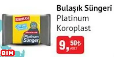 KOROPLAST BULAŞIK SÜNGERİ PLATİNUM